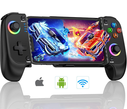 Mobile Game Controller for iphone/Android, Wireless Phone Controller with Phone Case Support,Gaming Controller Support Xbox Game Pass, PlayStation, Steam Link,Minecraft PlayStation Consoles